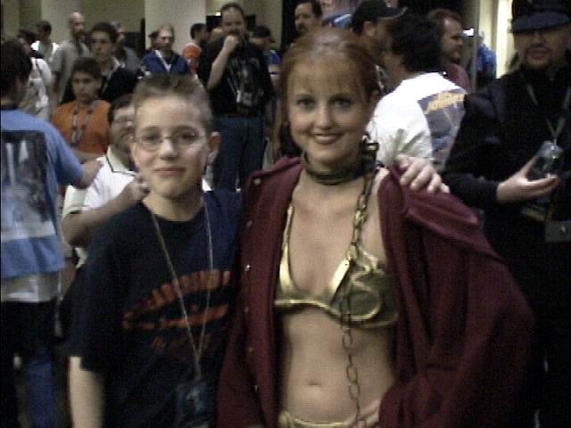 princess leia slave girl costume. Lucas with Princess Leia in